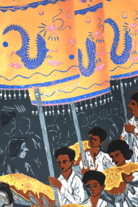 Processie in Sri Lanka